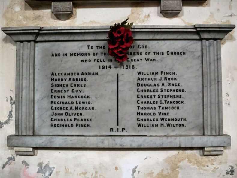 St Bartholomew&#039;s Parishioners, Lostwithiel - WW1