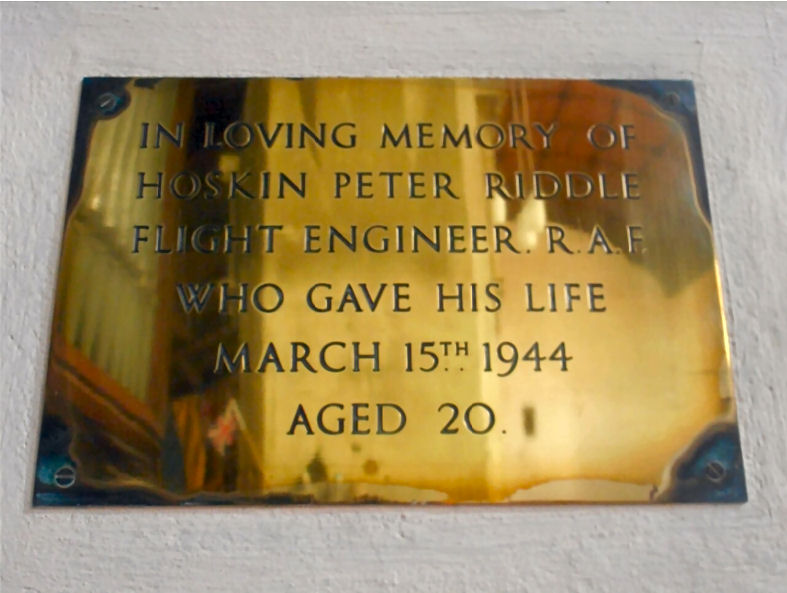 H P Riddle, Lostwithiel - WW2
