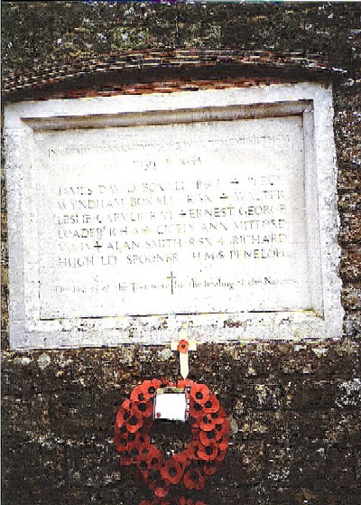 World War 2 Plaque in the High Street