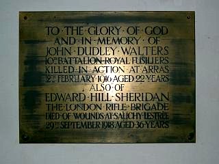 Edward Hill Sheridan Brass Plaque
